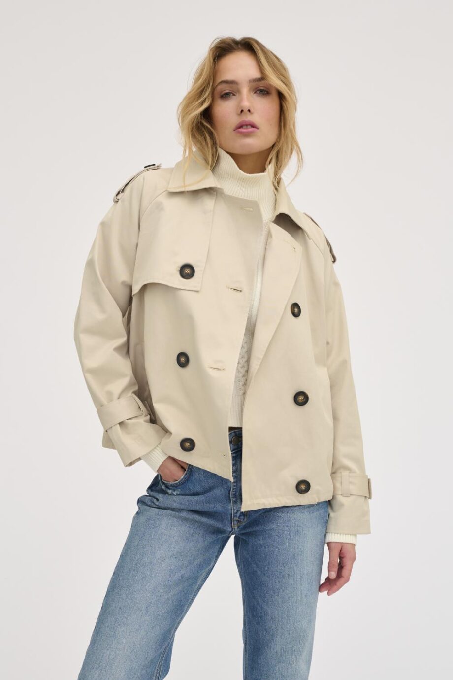 My Essential Wardrobe Mira Short Trenchcoat