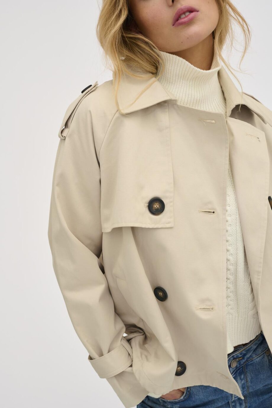 My Essential Wardrobe Mira Short Trenchcoat