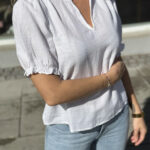 Neo Noir Odesa Linen Blouse