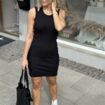 Basicapparel Lodmilla Asymmetric Dress Black