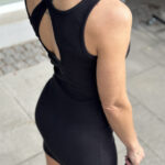 Basicapparel Lodmilla Asymmetric Dress Black