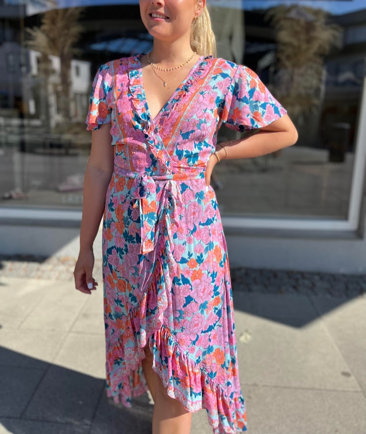 daydrm Sienna Dress Butterfly, Peony Tosca