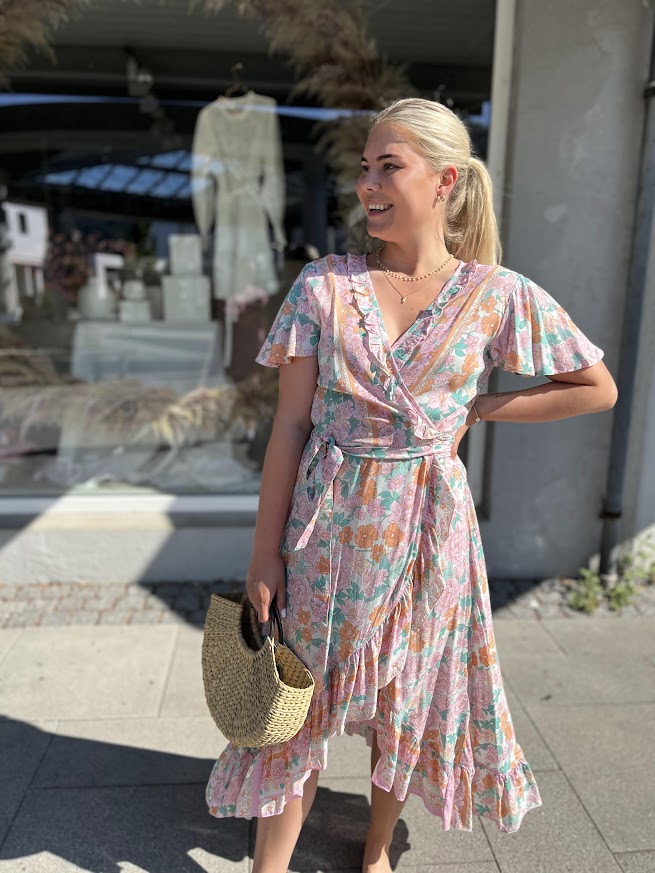 daydrm Sienna Dress Butterfly Peony Pink Tosca