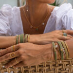 IBU Jewels Armbånd The Stripe Bamboo Green FF22