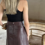 Selected Femme New Ibi Leather Skirt