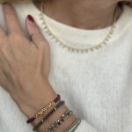 IBU Jewels Armbånd Lulu 5 Stone Bamboo Green FU
