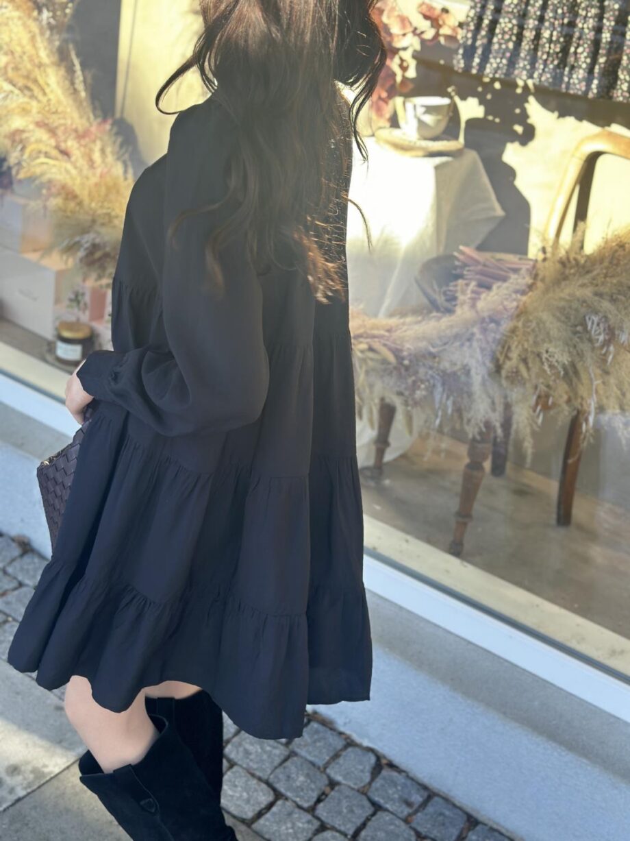 YAS Pala Shirt Dress Black