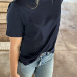 Rue De Tokyo Trish Light Cotton Jersey Tskjorte Navy