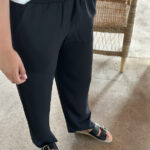 Rue De Tokyo Palla Heavy Crepe Bukse Black