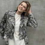 Selected Femme Fidina Short Leather Biker Jacket