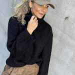 Selected Femme Gabella Knit High Neck Black