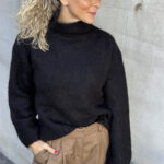 Selected Femme Gabella Knit High Neck Black