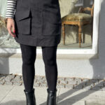 Neo Noir Janet Structure Skirt Black