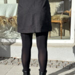 Neo Noir Janet Structure Skirt Black