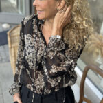 Neo Noir Cobie Elderflower Blouse Black