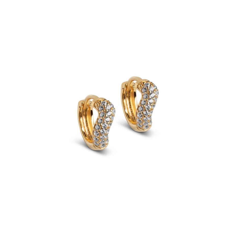 Enamel Copenhagen Hoops, Sparkling Curve Large