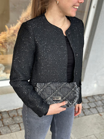 Neo Noir Helina Sequins Jacket