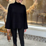 YAS Babette Knit Pullover Black