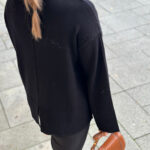 YAS Babette Knit Pullover Black