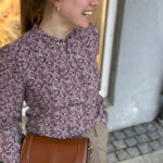 Once Untold Elisa Shirt Bordeaux Petite Flower