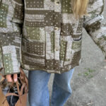 BY IC Quilted Jacket Green Graphic