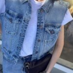 My Essential Wardrobe Dango Vest Light Blue Retro