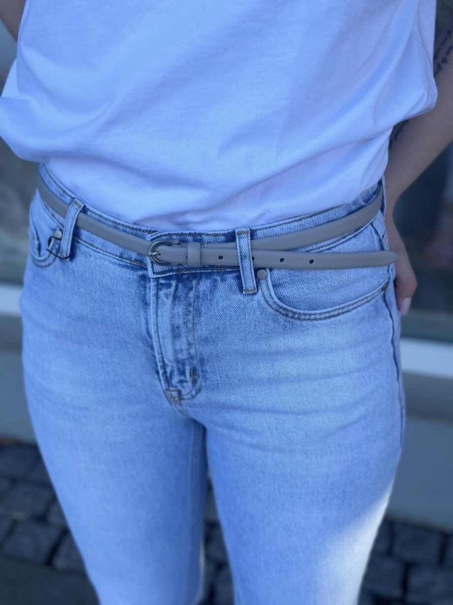 Selected Femme Barba Slim Leather Belt 85