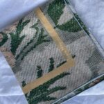 Tapis Noir Light Green Flower Scarf 67X67