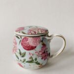 Trend Design Krus m lokk og sil, gaveeske, rosa blomster