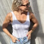 Selected Femme Dianna Top White Farsund
