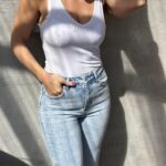 Selected Femme Dianna Top White Farsund