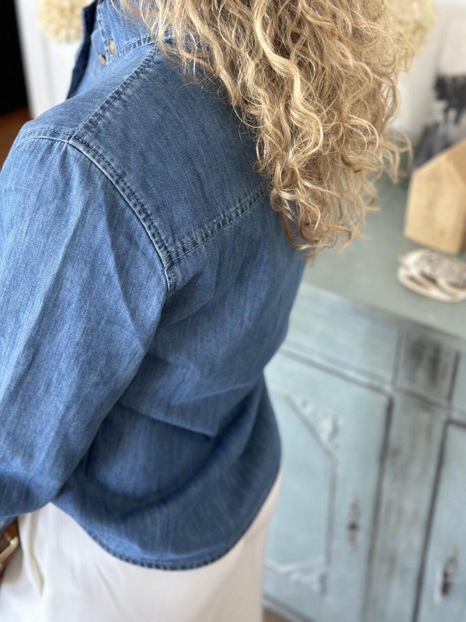 Tomorrow Denim Amber Shirt Mid Blue Denim