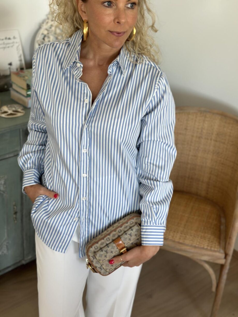 Tomorrow Denim Moussa Transforming Shirt Striped