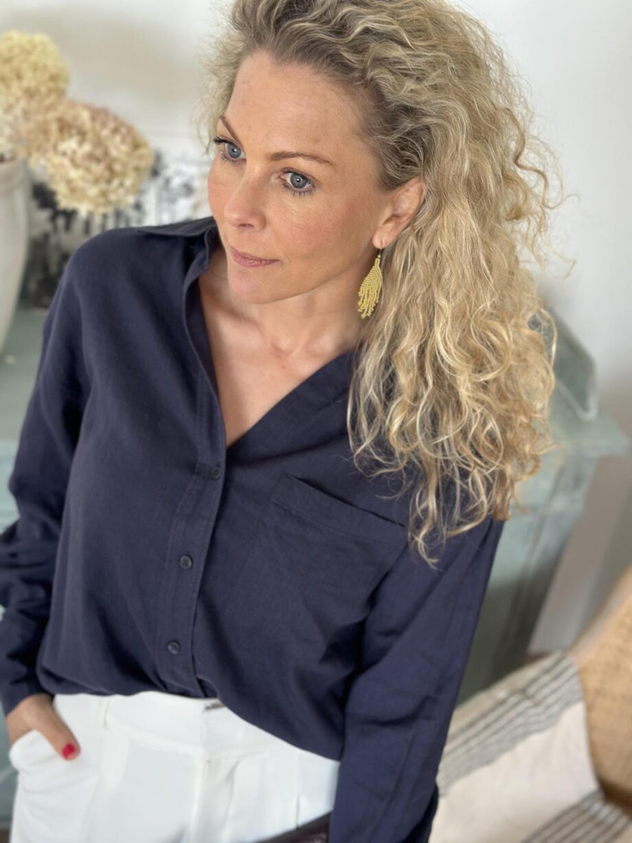 Arnie Allen Linen Viscose Skjorte