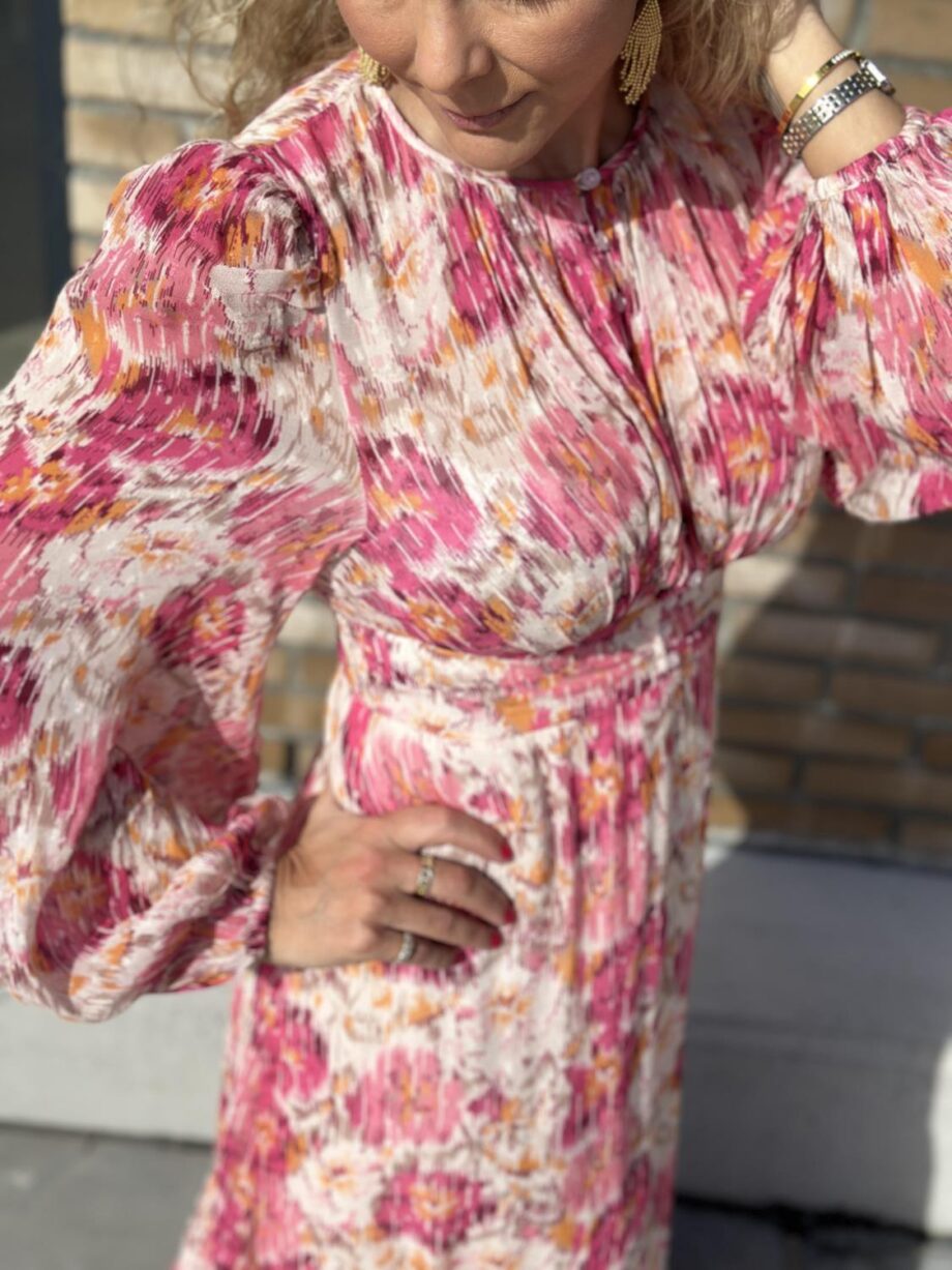 byTiMo Dotted Georgette Gown Brushed Blossom