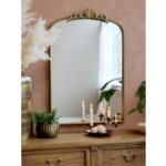 Chic Antique Speil i messing H91/L61/B3
