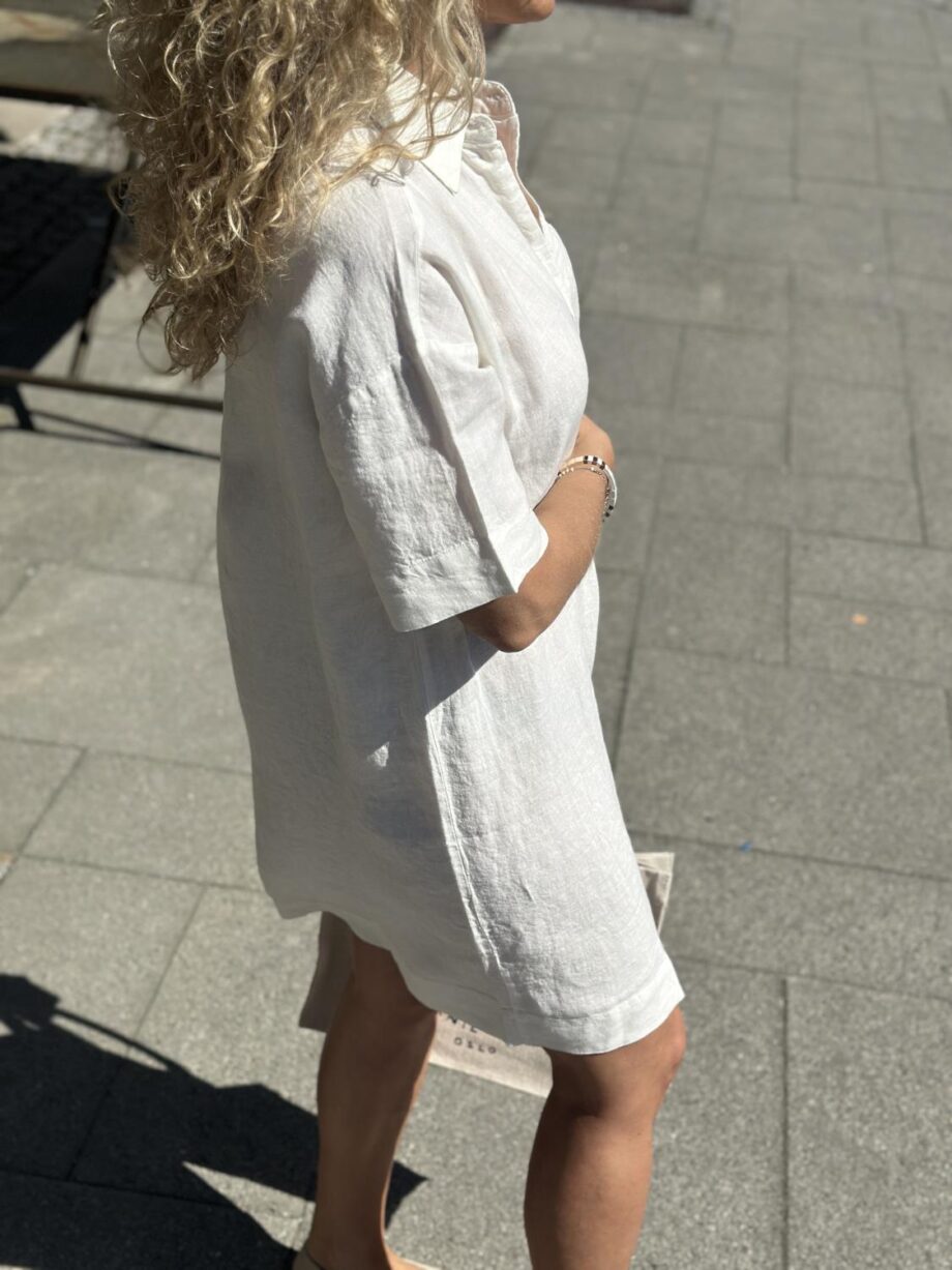 Selected Femme Linnie 2/4 Short Linen Shirt Dress