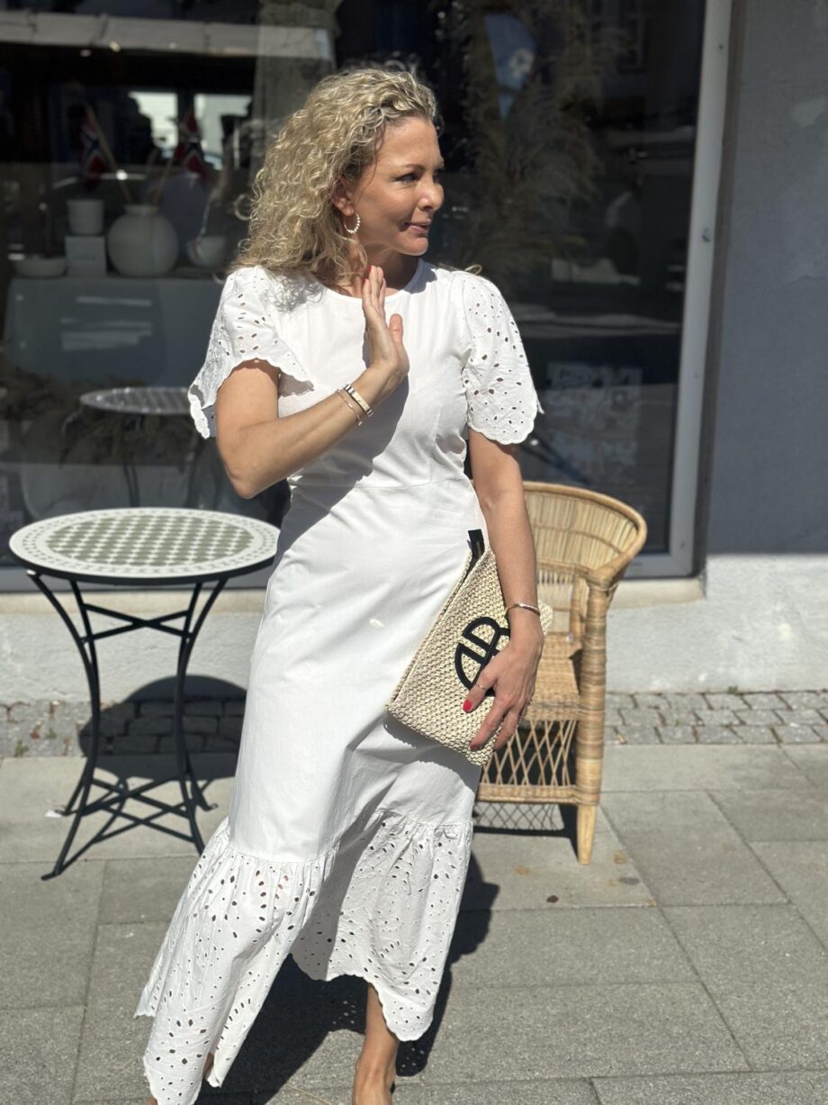 Selected Femme Kelli Ankle Broderi Dress
