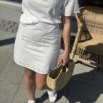 Selected Femme Kelli Short Broderi Skirt