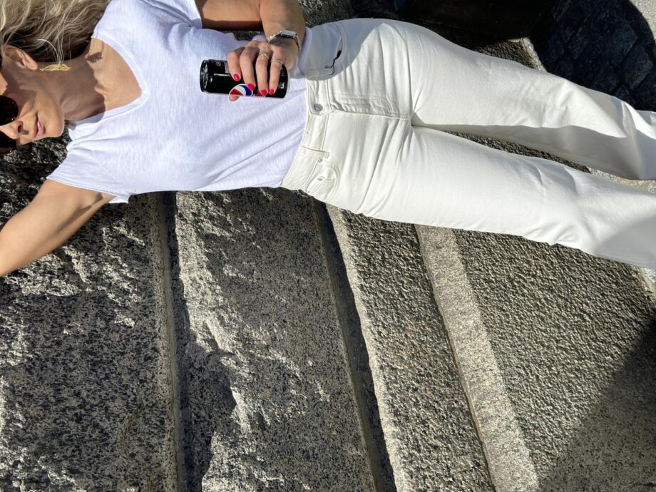 Neo Noir Simona Pants White