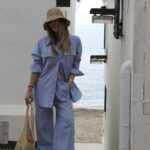 My Essential Skye Wide Pant Blue Striped