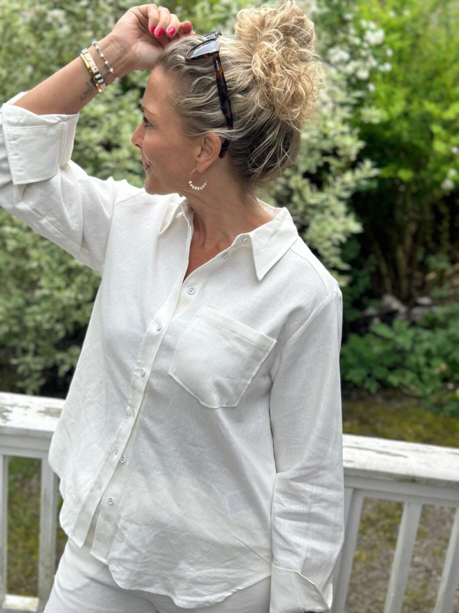 YAS Flaxy Shirt Linen white