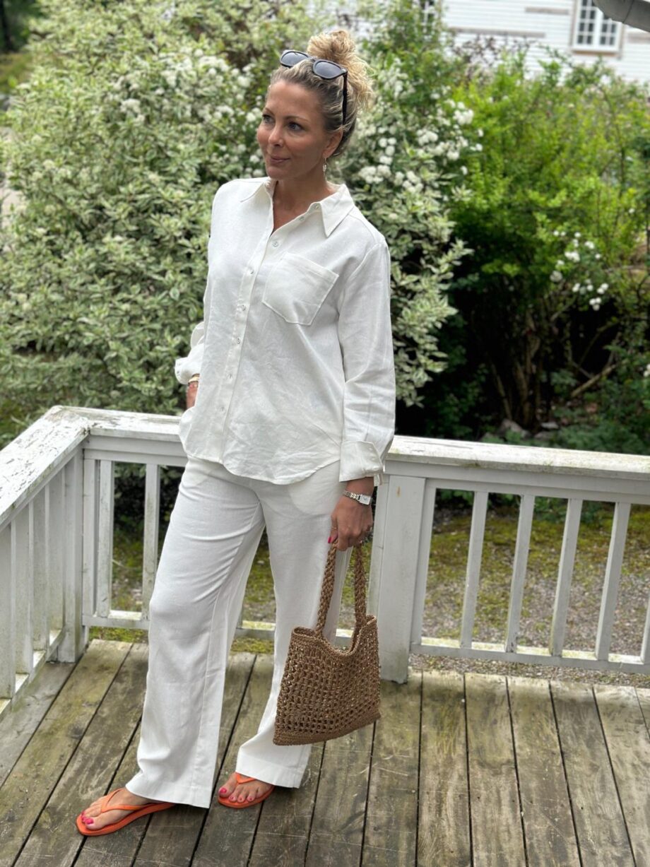 YAS Flaxy Shirt Linen white
