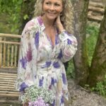 ByTiMo Chiffon Mini Dress Flower Garden