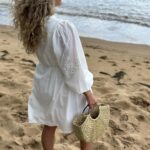 YAS Pio 3/4 Dress Star White