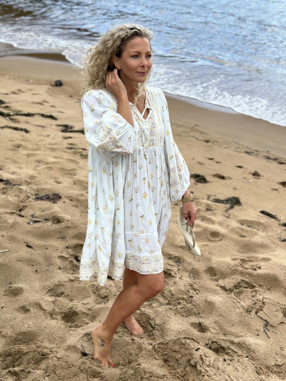 Jaase Lemon Myrtle Adela Mini Dress