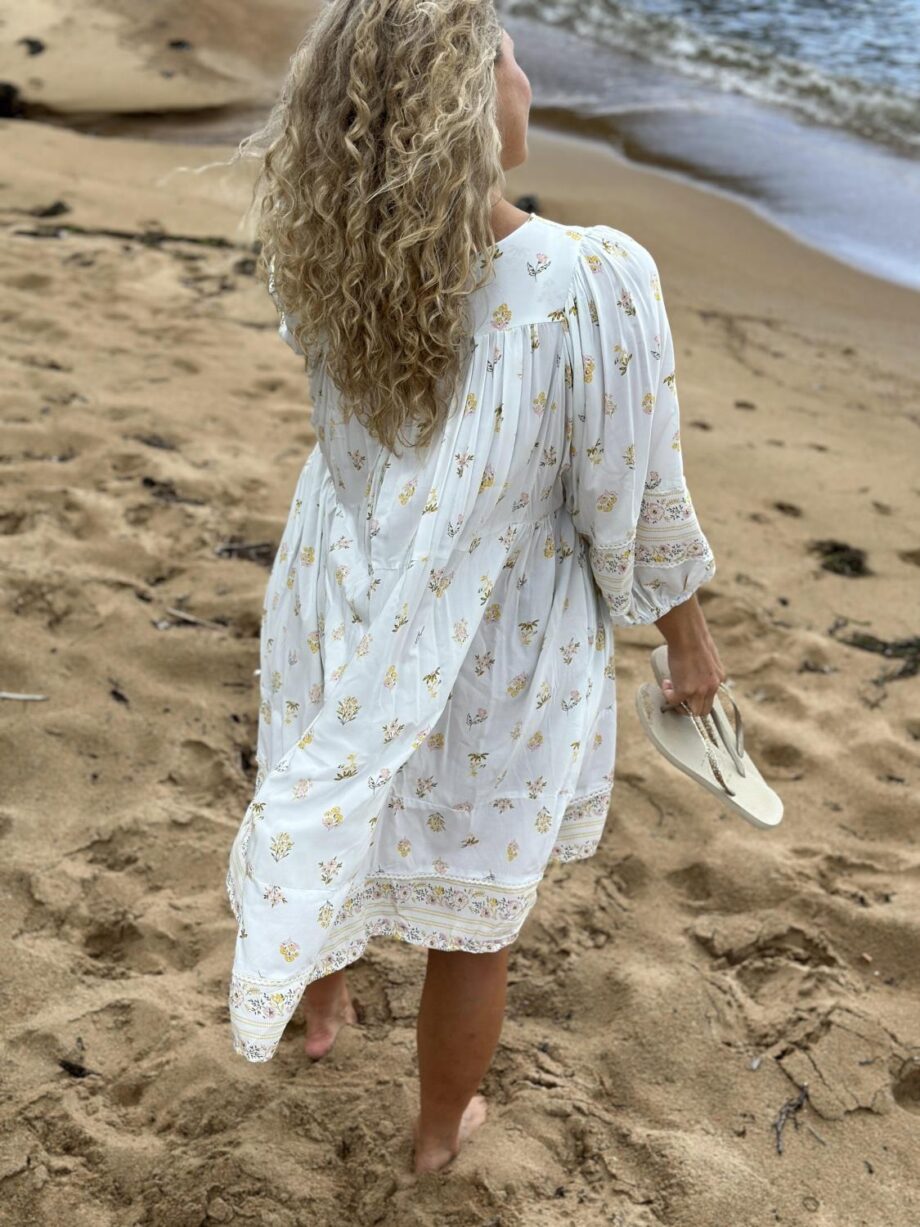 Jaase Lemon Myrtle Adela Mini Dress