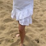 Neo Noir Bekka Linen Skirt White
