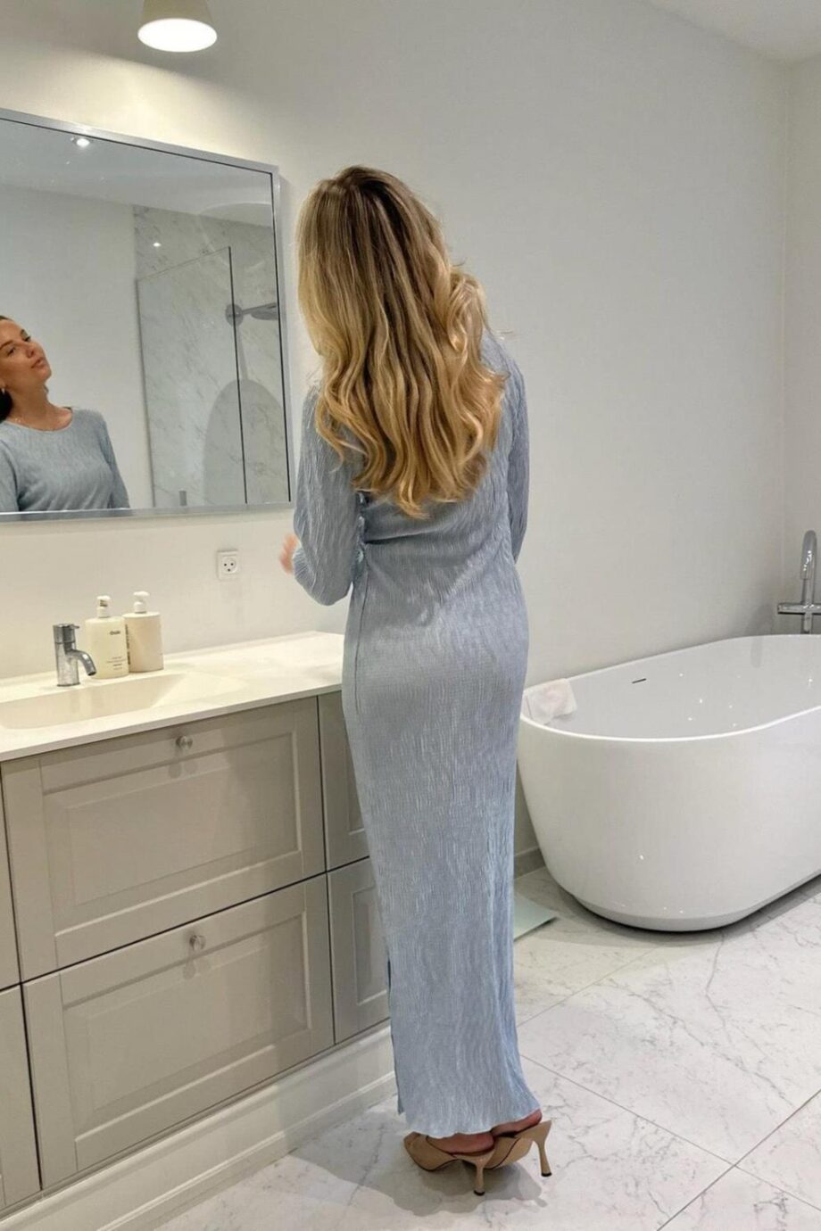 BY IC Oda Maxi Dress Light Blue