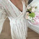 BY IC Adel Maxi Dress Light Pink Flower Print